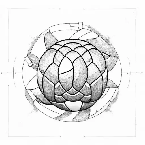 volleyball, LGBT, colored tattoo design idea