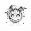 smile now cry later  tattoo design idea