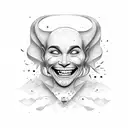 smile now cry later  tattoo design idea