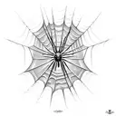 Spider Web tattoo design idea
