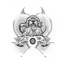 A traditional tattoo design featuring a powerful quote 'only the strong will survive' with bold, old-school fonts tattoo design idea