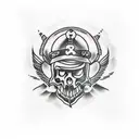 A traditional tattoo design featuring a powerful quote 'only the strong will survive' with bold, old-school fonts tattoo design idea