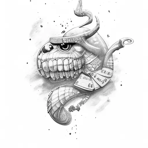 wine including the letters S and C  tattoo design idea