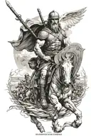 god gives his toughest battles to his strongest soldiers tattoo design idea