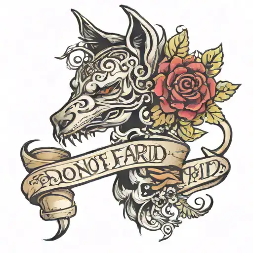 Do Not Be Afraid tattoo design idea