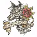 Do Not Be Afraid tattoo design idea