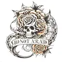 Do Not Be Afraid tattoo design idea
