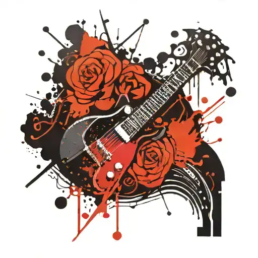metal music tattoo design idea