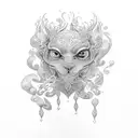 spicy sad tattoo design idea