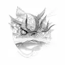 spicy sad tattoo design idea