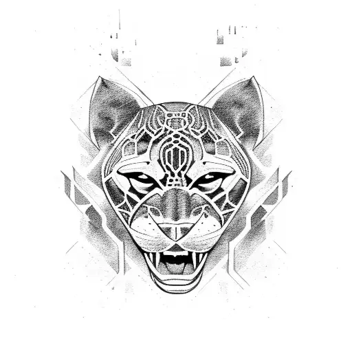 Panther tattoo design idea