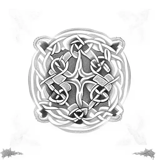 Celtic Knotwork Tattoo Design Set Vector Stock Vector (Royalty Free)  409857838 | Shutterstock