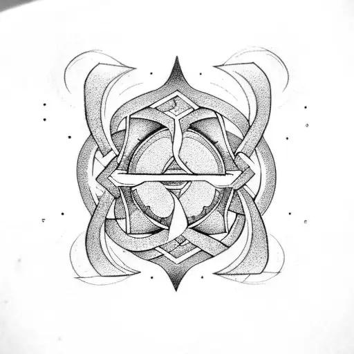 Nordic pagan symbol tattoo design idea