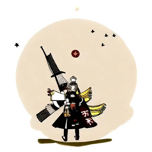 star wars ship meets samurai  tattoo design idea