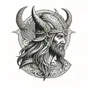 viking thor tattoo design idea