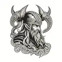 viking thor tattoo design idea