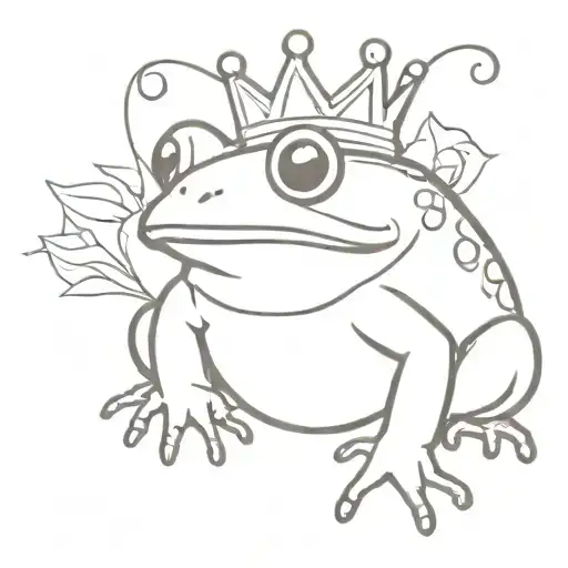 princess toad sitting tattoo design idea