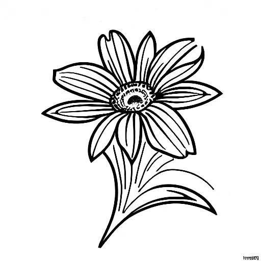  daisies, callas and lilies tattoo design idea