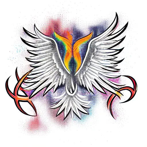 Phoenix tattoo design idea