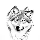 Wolf bites Snake tattoo design idea