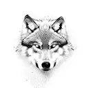 Wolf bites Snake tattoo design idea