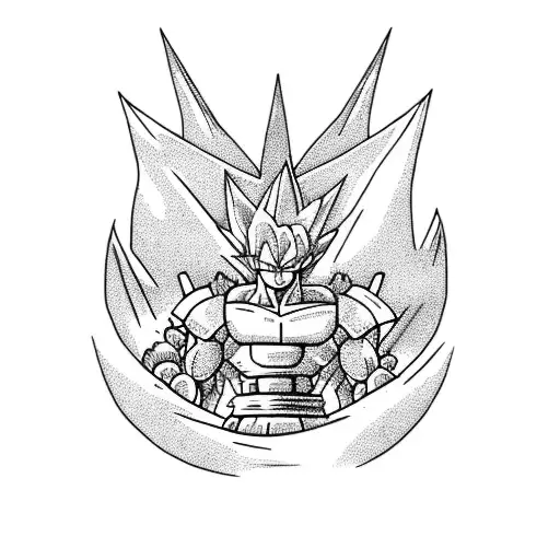 dragonball tri force  tattoo design idea