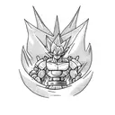 dragonball tri force  tattoo design idea