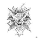 dragonball tri force  tattoo design idea