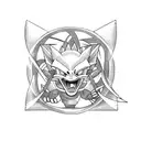 dragonball tri force  tattoo design idea