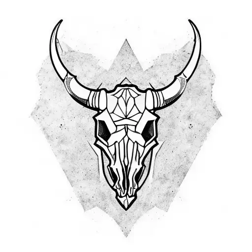 Geometric Bull Tattoo by brkctnky on DeviantArt