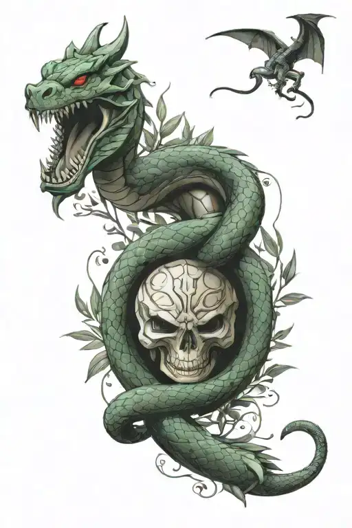 martial arts. snake. dragon. olive branch. Spartan. spear. boxing gloves. tattoo design idea