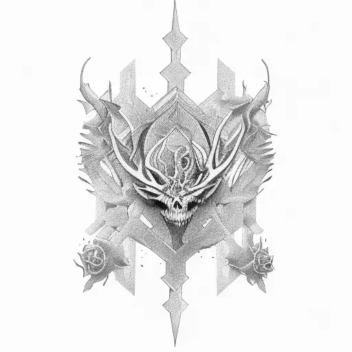 spines tattoo design idea