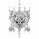 spines tattoo design idea