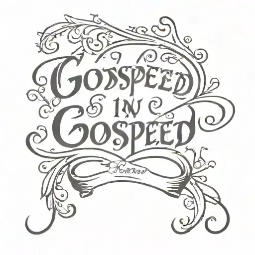 godspeed in cursive with dates 4/23/24 8/28/10 tattoo tattoo design idea
