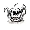 Venom agressive tattoo design idea