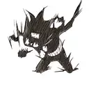 Venom agressive tattoo design idea