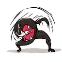 Venom agressive tattoo design idea