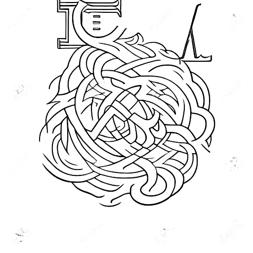 A B C's Letters  tattoo design idea