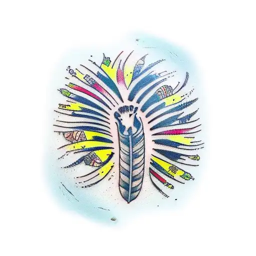 kangaroo footprints, cockatoo feather tribal wrist band tattoo design idea