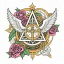 holy trinity  tattoo design idea