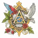 holy trinity  tattoo design idea