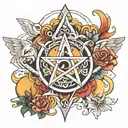 holy trinity  tattoo design idea