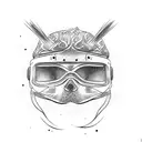 snowboarding tattoo design idea