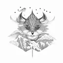 snowboarding tattoo design idea