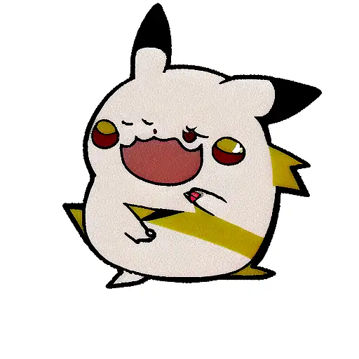 pikachu majin boo  tattoo design idea