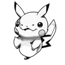 pikachu with majin boo  tattoo design idea