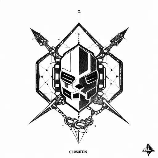 cyber security tattoo design idea