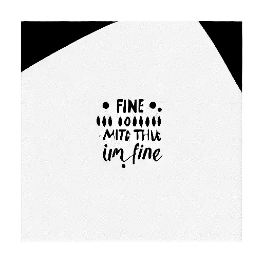 fine line words tattoo design idea