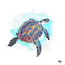 sea turtle tattoo design idea