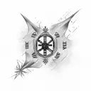 Brazil flag with Christian aspect tattoo design idea